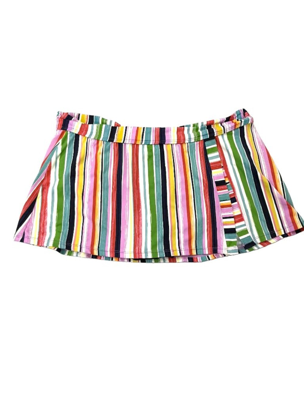 Anne Cole Painted Stripe Skirted Swimsuit Bottom Skort Only Womens size XL Multi